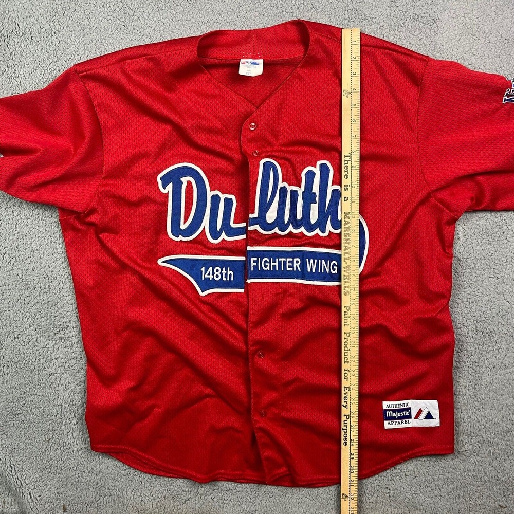 Majestic Red Duluth 148th Fighter Wing Jersey - Picture 11 of 11